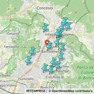 Mappa Via Federico Palazzoli, 25128 Brescia BS, Italia (1.7375)