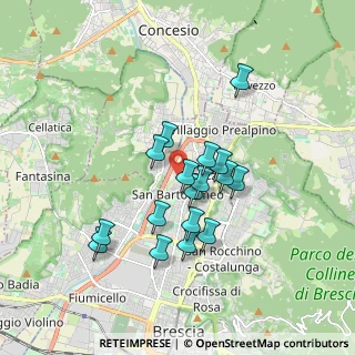 Mappa Via Federico Palazzoli, 25128 Brescia BS, Italia (1.44588)