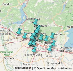 Mappa Via Federico Palazzoli, 25128 Brescia BS, Italia (9.54556)