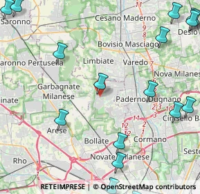 Mappa Via Vincenzo Monti, 20030 Senago MI, Italia (6.934)
