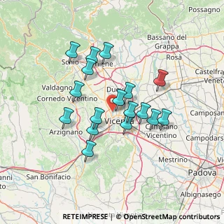 Mappa Strada Ponte del Bo, 36100 Vicenza VI, Italia (11.73176)