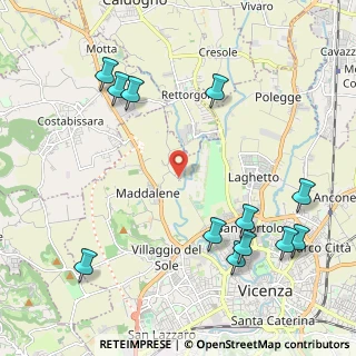 Mappa Strada Ponte del Bo, 36100 Vicenza VI, Italia (2.60333)