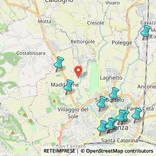 Mappa Strada Ponte del Bo, 36100 Vicenza VI, Italia (2.93)