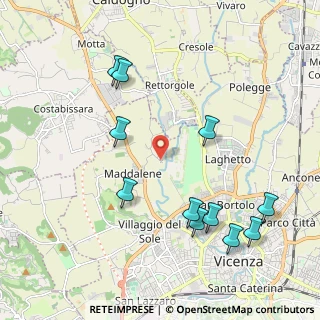 Mappa Strada Ponte del Bo, 36100 Vicenza VI, Italia (2.27273)