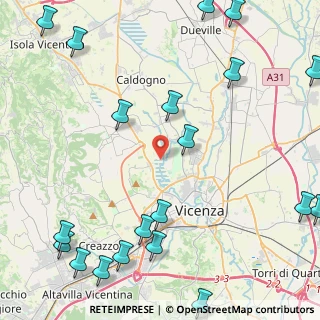 Mappa Strada Ponte del Bo, 36100 Vicenza VI, Italia (6.46)