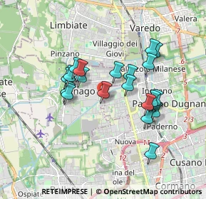 Mappa Via Fratelli Rosselli, 20030 Senago MI, Italia (1.5385)