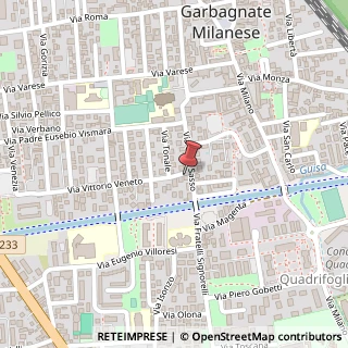 Mappa Via Gran Sasso, 48, 20024 Garbagnate Milanese, Milano (Lombardia)
