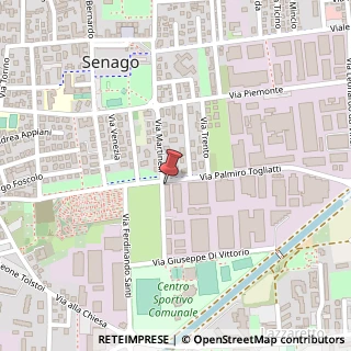 Mappa Via Martinelli, 33, 20030 Senago, Milano (Lombardia)