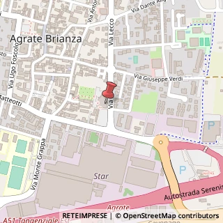 Mappa Via Lecco, 11, 20864 Agrate Brianza, Monza e Brianza (Lombardia)