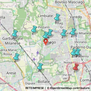Mappa Via U. Foscolo, 20030 Senago MI, Italia (2.325)