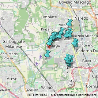 Mappa Via U. Foscolo, 20030 Senago MI, Italia (1.479)