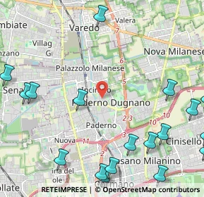 Mappa Via Palanzone, 20037 Paderno Dugnano MI, Italia (3.20211)