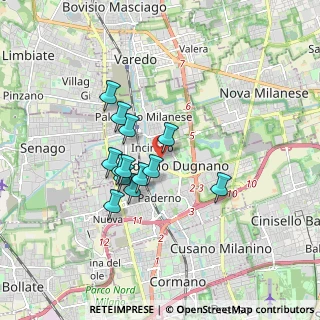 Mappa Via Palanzone, 20037 Paderno Dugnano MI, Italia (1.34615)