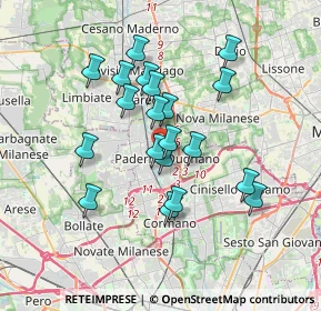 Mappa Via Palanzone, 20037 Paderno Dugnano MI, Italia (3.036)