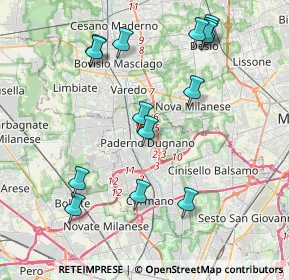 Mappa Via Aurora, 20037 Paderno Dugnano MI, Italia (4.31714)