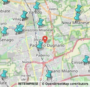 Mappa Via Aurora, 20037 Paderno Dugnano MI, Italia (3.17333)