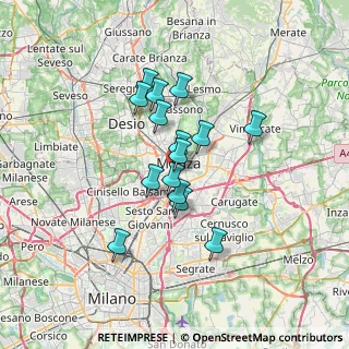 Mappa Via Felice Orsini, 20900 Monza MB, Italia (5.19933)