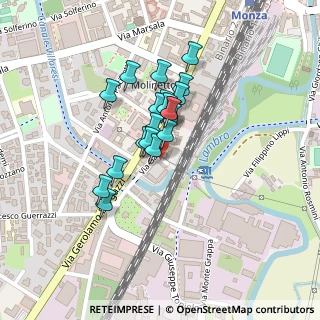 Mappa Via Felice Orsini, 20900 Monza MB, Italia (0.1525)