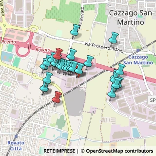 Mappa Via Mattei, 25046 Cazzago San Martino BS, Italia (0.36333)