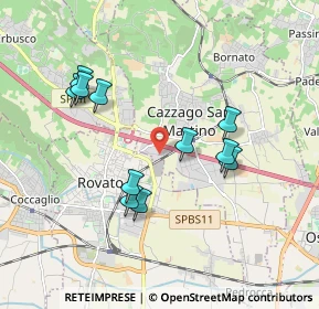 Mappa Via Mattei, 25046 Cazzago San Martino BS, Italia (1.76182)