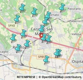 Mappa Via Leonardo Da Vinci, 25046 Cazzago San Martino BS, Italia (1.98125)