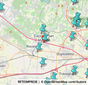 Mappa Via Leonardo Da Vinci, 25046 Cazzago San Martino BS, Italia (6.501)