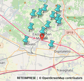 Mappa Via Leonardo Da Vinci, 25046 Cazzago San Martino BS, Italia (3.56083)