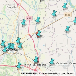 Mappa Via Martiri della Libertà, 36050 Quinto Vicentino VI, Italia (6.356)