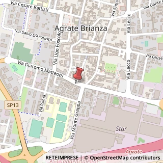 Mappa Via G. Matteotti, 86, 20864 Agrate Brianza, Monza e Brianza (Lombardia)