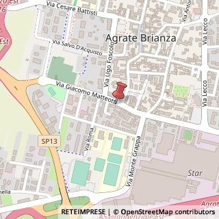 Mappa Via G. Matteotti, 54, 20864 Agrate Brianza, Monza e Brianza (Lombardia)