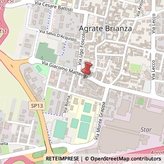 Mappa Via G. Matteotti, 52, 20864 Agrate Brianza, Monza e Brianza (Lombardia)