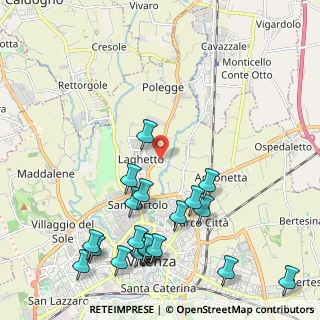 Mappa Via Odorico da Pordenone, 36100 Vicenza VI, Italia (2.615)