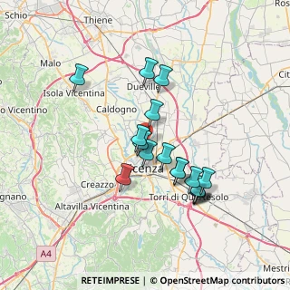Mappa Via Odorico da Pordenone, 36100 Vicenza VI, Italia (6.30059)