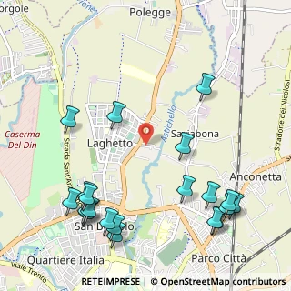 Mappa Via Odorico da Pordenone, 36100 Vicenza VI, Italia (1.356)