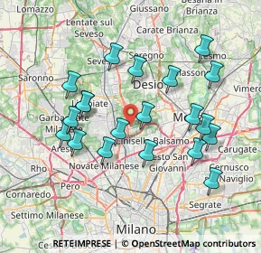 Mappa Via Giovanni Amendola, 20037 Paderno Dugnano MI, Italia (7.2285)