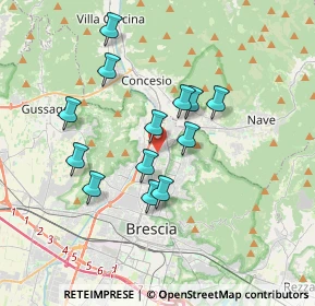 Mappa Via del Manestro, 25128 Brescia BS, Italia (3.06231)