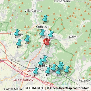 Mappa Via del Manestro, 25128 Brescia BS, Italia (4.45938)