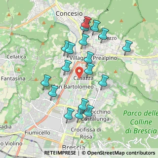 Mappa Via del Manestro, 25128 Brescia BS, Italia (1.84222)