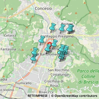 Mappa Via del Manestro, 25128 Brescia BS, Italia (1.33389)