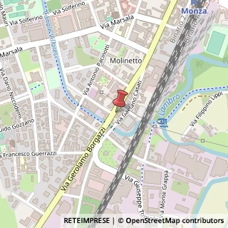 Mappa Via Gerolamo Borgazzi, 13, 20900 Monza, Monza e Brianza (Lombardia)