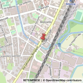 Mappa Via Gerolamo Borgazzi, 13, 20900 Monza, Monza e Brianza (Lombardia)