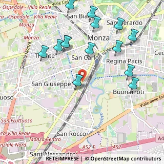 Mappa Via Gaetano Casati, 20900 Monza MB, Italia (1.1053333333333)