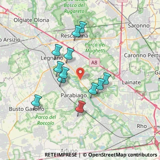 Mappa Via Milano, 20015 San Giorgio su Legnano MI, Italia (3.20833)