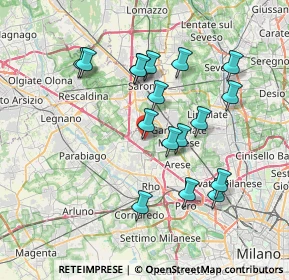 Mappa Vicolo Cesare Beccaria, 20045 Lainate MI, Italia (6.93412)