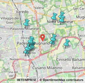 Mappa Via Giorgio Amendola, 20037 Paderno Dugnano MI, Italia (1.68308)