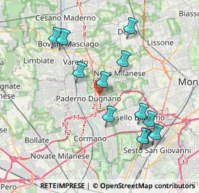 Mappa Via Giorgio Amendola, 20037 Paderno Dugnano MI, Italia (3.8675)