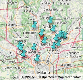 Mappa Via Giorgio Amendola, 20037 Paderno Dugnano MI, Italia (6.3225)