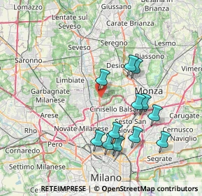 Mappa Via Giorgio Amendola, 20037 Paderno Dugnano MI, Italia (7.34667)