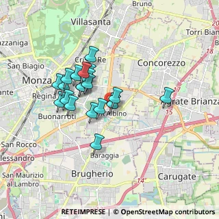 Mappa Via Alberto da Giussano, 20900 Monza MB, Italia (1.4405)