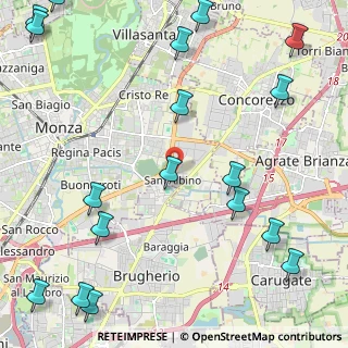 Mappa Via Alberto da Giussano, 20900 Monza MB, Italia (3.22278)